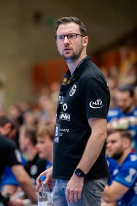 Krefeld, 07.03.2026, Handball, Herren, 2. Bundesliga, 23. Spieltag, 2025 2026: HSG Krefeld Niederrhein TV Großwallstadt Andre Lohrbach (TV Großwallstadt) Krefeld Glockenspitzhalle NRW Germany