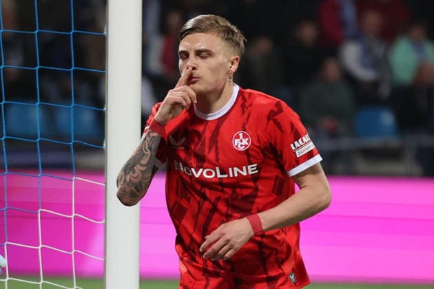 07.03.2026, xrekx, Fussball 2.Bundesliga, VfL Bochum - 1.FC Kaiserslautern v.l. Torjubel nach dem Tor zum celebrating the goal celebrate 1:1 durch Norman Bassette (1.FC Kaiserslautern) (DFL DFB REGULATIONS PROHIBIT ANY USE OF PHOTOGRAPHS as IMAGE SEQUENCES and or QUASI-VIDEO) Bochum