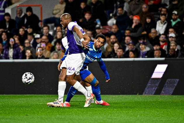 FOOTBALL : Toulouse vs OM - 25eme Journee de Ligue1 McDonald S - Toulouse - 07 03 2026 Djibril Sidibe (tfc) Ryan Timber (om) Toulouse  Copyright: xThierryxBretonx