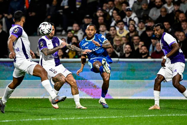 FOOTBALL : Toulouse vs OM - 25eme Journee de Ligue1 McDonald S - Toulouse - 07 03 2026 Ryan Timber (om) Toulouse  Copyright: xThierryxBretonx