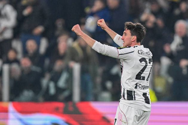 Juventus Andrea Cambiaso celebrates after scoring a goal for his team during the Serie A soccer match between Juventus and Pisa at the Allianz Stadium in Genoa, Italy - Saturday, March 07, 2026. - Soccer .  Copyright: xTanoxPecoraro LaPressex