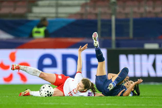 07.03.2026 DIJON, FRANCJA , PILKA NOZNA KOBIET ( WOMEN S FOOTBALL) ELIMINACJE MISTRZOSTWA SWIATA KOBIET BRAZYLIA FIFA World Cup, WM, Weltmeisterschaft, Fussball 2027 ( FIFA WOMEN S WORLD CUP QUALIFICATION 2027 ) MECZ FRANCJA - POLSKA ( MATCH FRANCE - POLAND )¨NZ. NADIA KREZYMAN FOTO RADOSLAW JOZWIAK CYFRASPORT NEWSPIX.PL --- Newspix.pl POLAND OUT!  RA3_5460