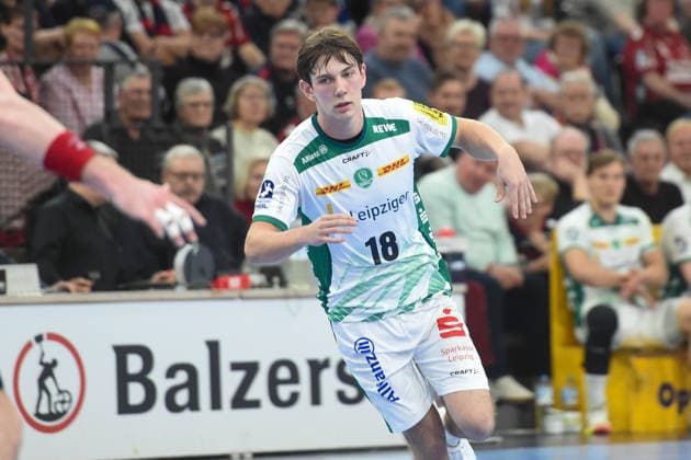 Handball I Herren I Saison 2025-2026 I Bundesliga I 24. Spieltag I SG Flensburg-Handewitt - SC DHfK Leipzig I 07.03.2026 Staffan Peter (18, SC DHfK Leipzig) Copyright: xLobeca JanxKirschnerx