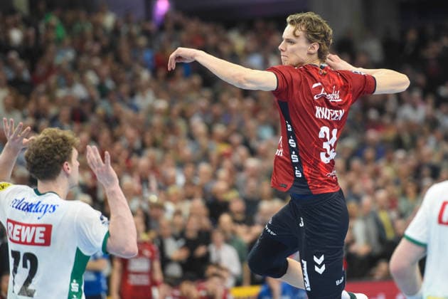 Handball I Herren I Saison 2025-2026 I Bundesliga I 24. Spieltag I SG Flensburg-Handewitt - SC DHfK Leipzig I 07.03.2026 Thilo Knutzen (34, SG Flensburg-Handewitt) Copyright: xLobeca JanxKirschnerx