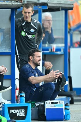 Paderborn, Home Deluxe Arena, 07.03.26, GER, Herren, 2.Bundesliga, Saison 2025-2026, SC Paderborn 07 - Eintracht Braunschweig Bild: Trainer Ralf KETTEMANN (Paderborn) DFL regulations prohibit any use of photographs as image sequences and or quasi-video. NRW Deutschland