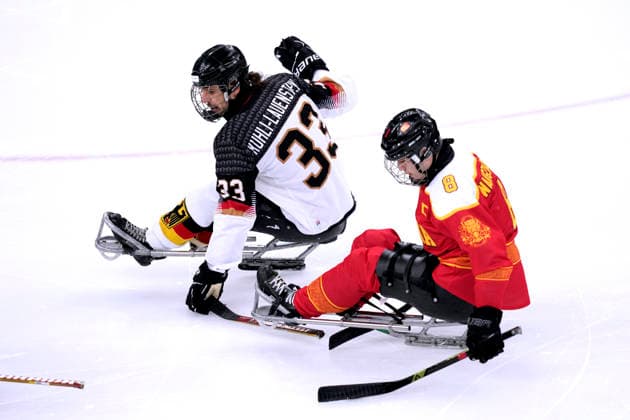 KUHLI LAUENSTEIN Ingo Team GER Eishockey Vorrundenspiel GER - China 0 : 12 Paralympische Winterspiele 2026 Cortina - Milano am 07.03.2026 in Mailand *** KUHLI LAUENSTEIN Ingo Team GER ice hockey preliminary round match GER China 0 12 Paralympic Winter Games 2026 Cortina Milano on 07 03 2026 in Milan Copyright: xLacixPerenyix
