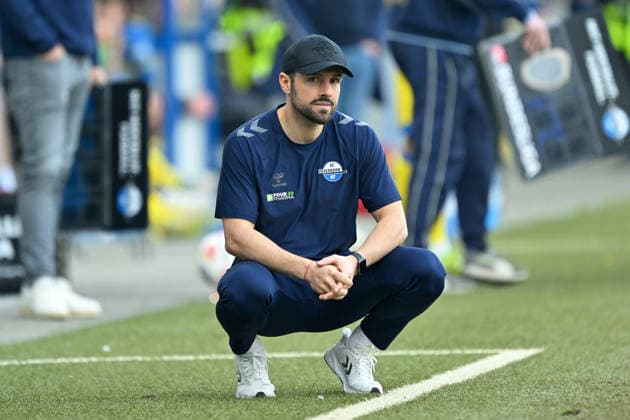 Paderborn, Home Deluxe Arena, 07.03.26, GER, Herren, 2.Bundesliga, Saison 2025-2026, SC Paderborn 07 - Eintracht Braunschweig Bild: Trainer Ralf KETTEMANN (Paderborn) DFL regulations prohibit any use of photographs as image sequences and or quasi-video. NRW Deutschland