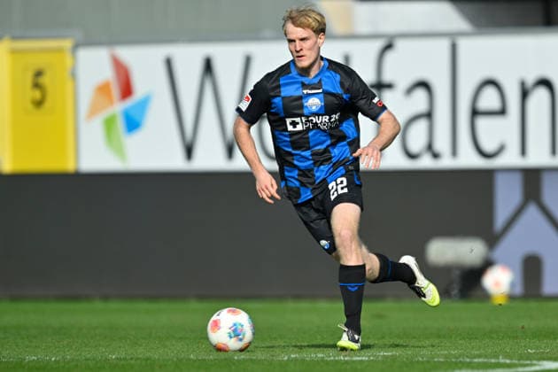 Paderborn, Home Deluxe Arena, 07.03.26, GER, Herren, 2.Bundesliga, Saison 2025-2026, SC Paderborn 07 - Eintracht Braunschweig Bild: Mattes HANSEN (Paderborn) DFL regulations prohibit any use of photographs as image sequences and or quasi-video. NRW Deutschland