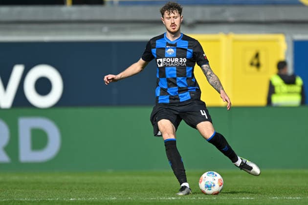 Paderborn, Home Deluxe Arena, 07.03.26, GER, Herren, 2.Bundesliga, Saison 2025-2026, SC Paderborn 07 - Eintracht Braunschweig Bild: Calvin BRACKELMANN (Paderborn) DFL regulations prohibit any use of photographs as image sequences and or quasi-video. NRW Deutschland