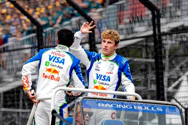 MELBOURNE - Formula 1 driver Liam Lawson of Visa Cash App Racing Bulls Formula One Team during the Formula 1 Melbourne race at Albert Park on March 8, 2025 in Melbourne, Australia. (Photo by DeFodi Images) -