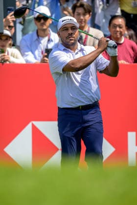 March 8, 2026, Hong Kong, Hong Kong Sar, China: USAÃ¢â‚¬â ¢s Harold Varner III starts the final round itied for 1st position with Spains Jon Rahm and Belgiums Thoms Detry. Varner tees off on the 1stLIV Golf Hong Kong 2026 Final Round Hong Kong China - ZUMAr144 20260308_zap_r144_003 Copyright: xJaynexRussellx
