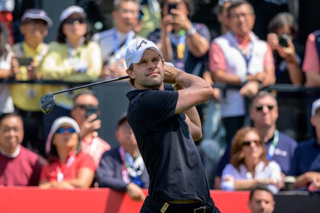 March 8, 2026, Hong Kong, Hong Kong Sar, China: Belgiums Thomas Detry starts the final round itied for 1st position with USAÃ¢â‚¬â ¢s Harold Varner III and Spains Jon Rahm . Varner tees off on the 1stLIV Golf Hong Kong 2026 Final Round Hong Kong China - ZUMAr144 20260308_zap_r144_008 Copyright: xJaynexRussellx