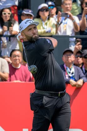 March 8, 2026, Hong Kong, Hong Kong Sar, China: Spains Jon Rahm starts the final round itied for 1st position with USAÃ¢â‚¬â ¢s Harold Varner III and Belgiums Thoms Detry. Varner tees off on the 1stLIV Golf Hong Kong 2026 Final Round Hong Kong China - ZUMAr144 20260308_zap_r144_010 Copyright: xJaynexRussellx