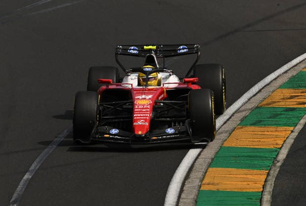 2026 AUSTRALIAN F1 GRAND PRIX, Ferrari driver Lewis Hamilton during the 2026 Australian Grand Prix at Albert Park Circuit in Melbourne, Sunday, March 8, 2026. ( NO ARCHIVING, EDITORIAL USE ONLY MELBOURNE VICTORIA AUSTRALIA  Copyright: xJOELxCARRETTx 20260308145112624990