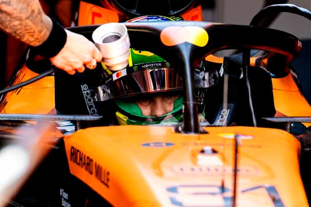 MELBOURNE - Formula 1 driver Oscar Piastri of McLaren Mastercard Formula 1 Team during the Formula 1 Melbourne race at Albert Park on March 8, 2025 in Melbourne, Australia. (Photo by DeFodi Images) -