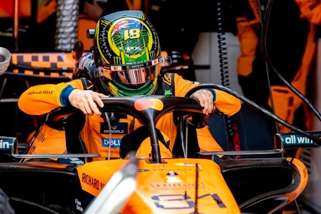 MELBOURNE - Formula 1 driver Oscar Piastri of McLaren Mastercard Formula 1 Team during the Formula 1 Melbourne race at Albert Park on March 8, 2025 in Melbourne, Australia. (Photo by DeFodi Images) -