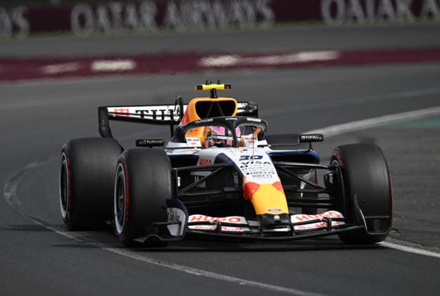 2026 AUSTRALIAN F1 GRAND PRIX, Racing Bulls driver Liam Lawson during the 2026 Australian Grand Prix at Albert Park Circuit in Melbourne, Sunday, March 8, 2026. ( NO ARCHIVING, EDITORIAL USE ONLY MELBOURNE VICTORIA AUSTRALIA  Copyright: xJOELxCARRETTx 20260308195299586440