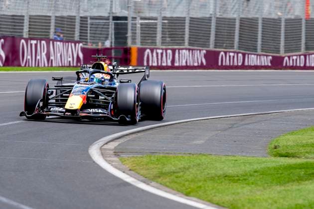 MELBOURNE - Formula 1 driver Max Verstappen of Oracle Red Bull Racing during the Formula 1 Melbourne race at Albert Park on March 8, 2025 in Melbourne, Australia. (Photo by DeFodi Images) -