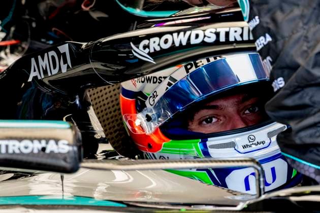 MELBOURNE - Formula 1 driver Kimi Antonelli of Mercedes AMG-Petronas Formula One Team during the Formula 1 Melbourne race at Albert Park on March 8, 2025 in Melbourne, Australia. (Photo by DeFodi Images) -