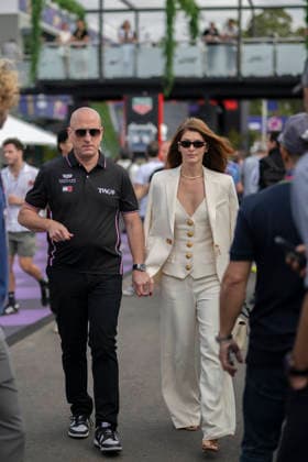 Formula One Australian Grand Prix Melbourne EB Cadillac F1 Team CEO Dan Towriss and his wife during the Formula One Australian Grand Prix at Albert Park in Melbourne on March 8, 2026. Photo by Eliot Blondet ABACAPRESS.COM Melbourne Australia Australia  Copyright: xBlondetxEliot ABACAx