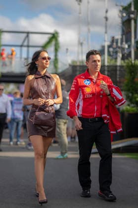 Formula One Australian Grand Prix Melbourne EB Alexandra Saint Mleux , 16 Charles Leclerc (Ferrari) wife during the Formula One Australian Grand Prix at Albert Park in Melbourne on March 8, 2026. Photo by Eliot Blondet ABACAPRESS.COM Melbourne Australia Australia  Copyright: xBlondetxEliot ABACAx
