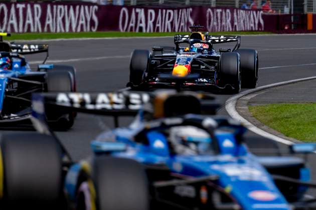 MELBOURNE - Formula 1 driver Max Verstappen of Oracle Red Bull Racing during the Formula 1 Melbourne race at Albert Park on March 8, 2025 in Melbourne, Australia. (Photo by DeFodi Images) -
