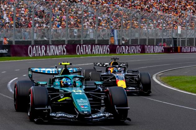 MELBOURNE - Formula 1 driver Max Verstappen of Oracle Red Bull Racing during the Formula 1 Melbourne race at Albert Park on March 8, 2025 in Melbourne, Australia. (Photo by DeFodi Images) -