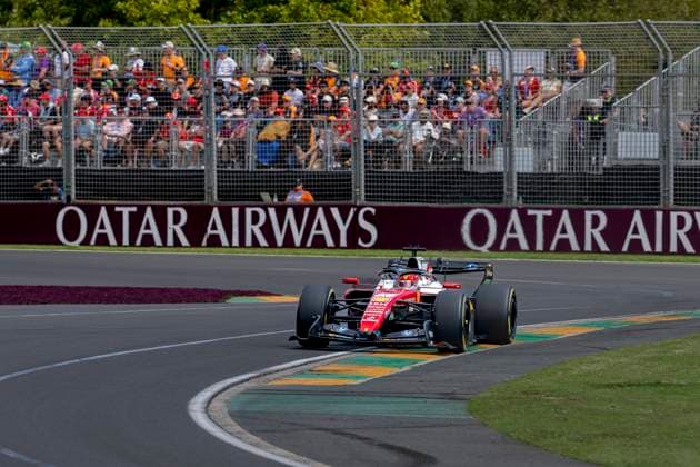 MELBOURNE - Formula 1 driver Charles Leclerc of Scuderia Ferrari HP during the Formula 1 Melbourne race at Albert Park on March 8, 2025 in Melbourne, Australia. (Photo by DeFodi Images) -