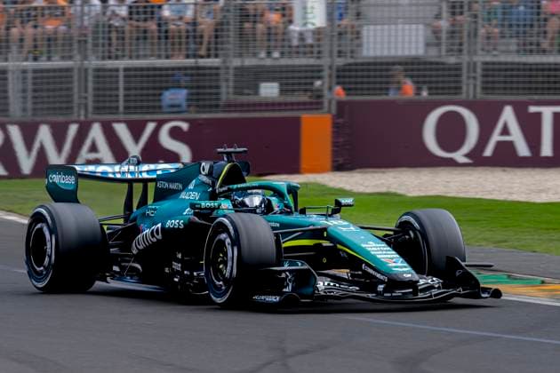 MELBOURNE - Formula 1 driver Lance Stroll of Aston Martin Aramco Formula 1 Team during the Formula 1 Melbourne race at Albert Park on March 8, 2025 in Melbourne, Australia. (Photo by DeFodi Images) -