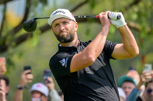 March 8, 2026, Hong Kong, Hong Kong Sar, China: Spains Jon RAHM takes the lead in the front 9.Teeing off on the 11th hole. LIV Golf Hong Kong 2026 Final Round Hong Kong China - ZUMAr144 20260308_zap_r144_038 Copyright: xJaynexRussellx