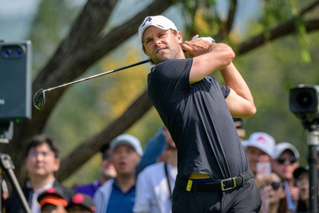 March 8, 2026, Hong Kong, Hong Kong Sar, China: Belgiums Thomas DETRY in action. Teeing off on the 11th hole.LIV Golf Hong Kong 2026 Final Round Hong Kong China - ZUMAr144 20260308_zap_r144_040 Copyright: xJaynexRussellx