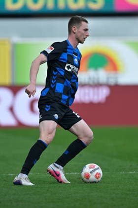 Paderborn, Home Deluxe Arena, 07.03.26, GER, Herren, 2.Bundesliga, Saison 2025-2026, SC Paderborn 07 - Eintracht Braunschweig Bild: Tjark SCHELLER (Paderborn) DFL regulations prohibit any use of photographs as image sequences and or quasi-video. NRW Deutschland