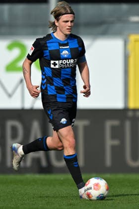 Paderborn, Home Deluxe Arena, 07.03.26, GER, Herren, 2.Bundesliga, Saison 2025-2026, SC Paderborn 07 - Eintracht Braunschweig Bild: Felix GOETZE (Paderborn) DFL regulations prohibit any use of photographs as image sequences and or quasi-video. NRW Deutschland