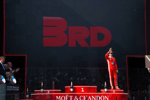 Formula 1 Qatar Airways Australian Grand Prix 2026 Levi Erb OVERTAKE MAXPPP - Melbourne 05 06 2026 16 LECLERC Charles (mon), Scuderia Ferrari HP, portrait podium at the Formula 1 Qatar Airways Australian Grand Prix 2026, the 1st round of the 2026 FIA Formula 1 World Championship, WM, Weltmeisterschaft at the Albert Park Circuit in Melbourne, Australia, from 5 to 8 March 2026 Melbourne Albert Park Circuit Australia  Copyright: xOVERTAKE MAXPPPxLevixErbx OVT202603081865 OVT202603081865