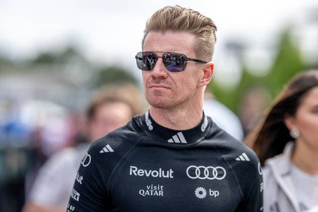 MELBOURNE, AUSTRALIA: Nico Hulkenberg, racing for the Audi F1, team during the 2026 Formula 1 Australian Grand Prix at the Albert Park Circuit in Melbourne, Australia