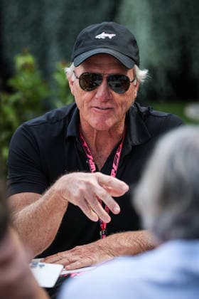 March 8, 2026, Melbourne, Victoria, Australia: MELBOURNE, AUSTRALIA - MARCH 08 2026: Greg Norman before the main race at the 2026 Australian Grand Prix at Albert Park in Melbourne, Australia Melbourne Australia - ZUMAp121 20260308_zsp_p121_014 Copyright: xChrisxPutnamx
