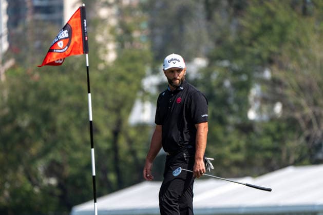 HONGKONG LIV-GOLF Spanish professional golfer, Jon Rahm during a game in Fanling Golf Course where LIV Golf Hong Kong is being held in Hong Kong, March 8, 2026. NEXPHER Vernon Yuen HONG KONG