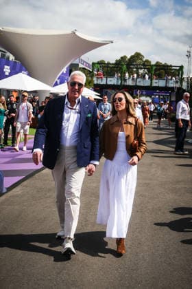 March 8, 2026, Melbourne, Victoria, Australia: MELBOURNE, AUSTRALIA - MARCH 08 2026: Lawrence and Chloe Stroll before the main race at the 2026 Australian Grand Prix at Albert Park in Melbourne, Australia Melbourne Australia - ZUMAp121 20260308_zsp_p121_029 Copyright: xChrisxPutnamx