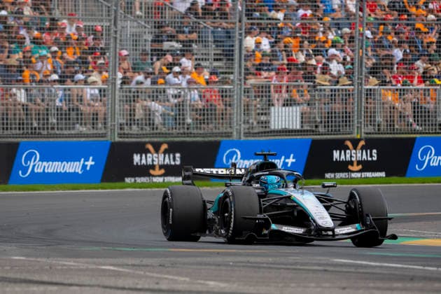 Formula 1 Qatar Airways Australian Grand Prix 2026 Maxime Le Juste OVERTAKE MAXPPP - Melbourne 08 03 2026 63 RUSSELL George (gbr), Mercedes-AMG PETRONAS Formula One Team, action at the Formula 1 Qatar Airways Australian Grand Prix 2026, the 1st round of the 2026 FIA Formula 1 World Championship, WM, Weltmeisterschaft at the Albert Park Circuit in Melbourne, Australia, from 5 to 8 March 2026 Melbourne Albert Park Circuit Australia  Copyright: xOVERTAKE MAXPPPxMaximexLexJustex OVT202603082074 OVT202603082074