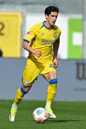 Paderborn, Home Deluxe Arena, 07.03.26, GER, Herren, 2.Bundesliga, Saison 2025-2026, SC Paderborn 07 - Eintracht Braunschweig Bild: Grant-Leon RANOS (Braunschweig) DFL regulations prohibit any use of photographs as image sequences and or quasi-video. NRW Deutschland