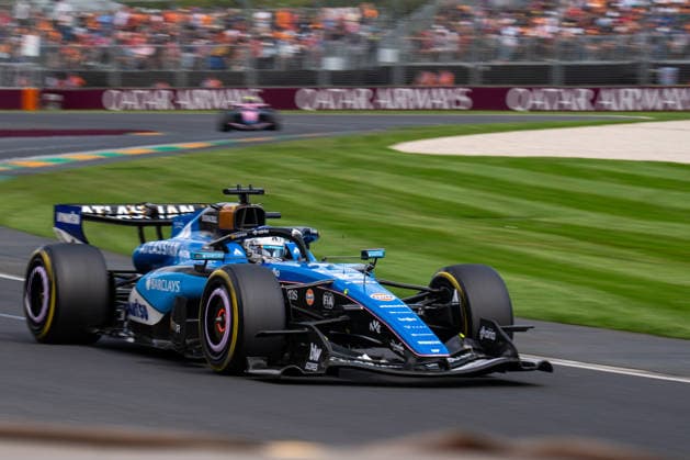 March 8, 2026, Melbourne, Victoria, Australia: (23) ALEXANDER ALBON - (THA) - Atlassian Williams F1 Team - Williams FW48 at turn 2 during the race on Sunday at the Formula 1 Qatar Airways Australian Grand Prix 2026. Melbourne Australia - ZUMAf186 20260308_zsp_f186_055 Copyright: xJamesxForresterx