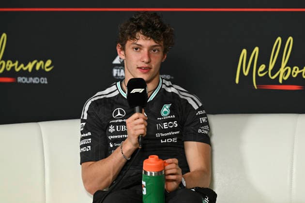Qatar Airways Formula 1 Australian Grand Prix on the 8th March 2026 at the Albert Park Circuit, Melbourne, Australia. Andea Kimi Antonelli (Italy) of Mercedes AMG Petronas F1 Team during the post race press conference, PK, Pressekonferenz The Qatar Airways Formula 1 Australian Grand Prix on the 8th March 2026 at the Albert Park Circuit, Melbourne, Australia. (Photo by Mark Avellino Sportpix Sipa USA) Melbourne Albert Park Victoria Australia Copyright: xMARKxAVELLINOx