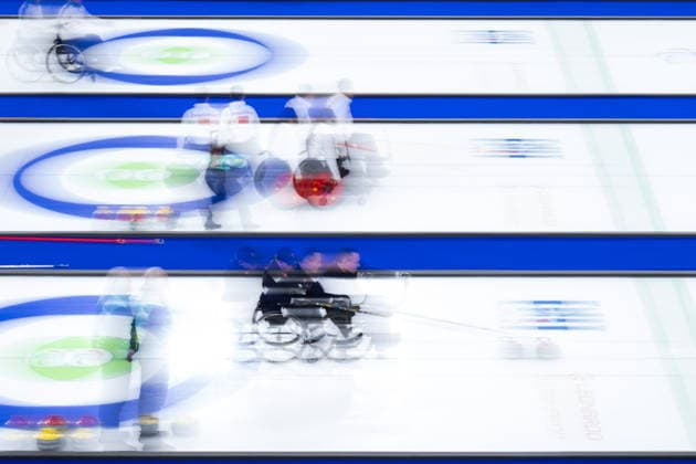 260308 Ronny Persson of Sweden competes in the wheelchair curling mixed round robin session between Sweden and Latvia during day 1 of the Milano Cortina 2026 Winter Paralympic Games on March 8, 2026 in Cortina. Photo: Maxim ThorÃ BILDBYRAN kod MT MT1012 wheelchair curling rullstolscurling paralympic games paralympics paralympiska spel paralympiske leker vinter-paralympics winter paralympics milano cortina 2026 milano cortina 2026 winter paralympic games 2 bbeng sverige *** 260308 Ronny Persson of Sweden competes in the wheelchair curling mixed round robin session between Sweden and Latvia during day 1 of the Milano Cortina 2026 Winter Paralympic Games on March 8, 2026 in Cortina Photo Maxim ThorÃ BILDBYRAN kod MT MT1012 wheelchair curling rullstolscurling paralympic games paralympiska spel paralympiske leker vinter paralympics winter paralympics milano cortina 2026 milano cortina 2026 winter paralympic games 2 bbeng sverige  Copyright: MAXIMxTHORE BB260308MT003