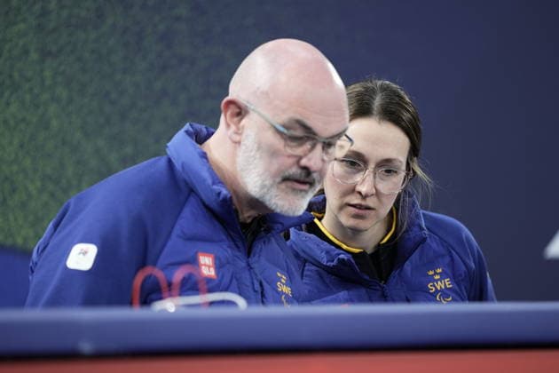 CORTINA, ITALY 20260308 Sweden s Kristina Ulander during Sunday s mixed curling match between Sweden and Latvia in the Paralympics at the Cortina Curling Olympic Stadium. *** The image is included in the SPORTS PACKAGE. For others PAYMENT IMAGE *** CORTINA ITALY x9200x *** CORTINA, ITALY 20260308 Sweden s Kristina Ulander during Sunday s mixed curling match between Sweden and Latvia in the Paralympics at the Cortina Curling Olympic Stadium The image is included in the SPORTS PACKAGE For others PAYMENT IMAGE CORTINA ITALY x9200x  Copyright: xBjörnxLarssonxRosvall TTx PARALYMPICS 2026 CURLING
