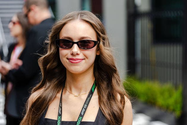 F1 Australian Grand Prix - Celebrities Lily Zneimer Partner of OSCAR PIASTRI (AUS) of McLaren Mastercard Formula 1 Team 81 on Sunday during the 2026 Formula 1 Qatar Airways Australian Grand Prix at the Albert Park Circuit, Melbourne, Australia, on March 8, 2026. Photo by Tan Jun Da ABACAPRESS.COM Melbourne Australia  Copyright: xJunxDaxTan ABACAx