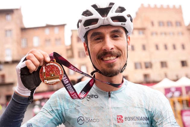 The Gran Fondo Strade Bianche (White Roads) a 203 km one day race from and to Siena - Tuscany,- Saturday March 8, 2025, Italy. - cycling  Copyright: xFabioxFerrari xLaPressex