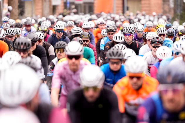 The Gran Fondo Strade Bianche (White Roads) a 203 km one day race from and to Siena - Tuscany,- Saturday March 8, 2025, Italy. - cycling  Copyright: xFabioxFerrari xLaPressex