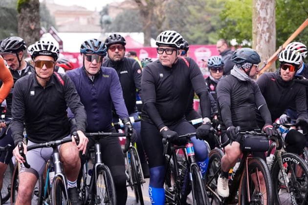 The Gran Fondo Strade Bianche (White Roads) a 203 km one day race from and to Siena - Tuscany,- Saturday March 8, 2025, Italy. - cycling  Copyright: xFabioxFerrari xLaPressex