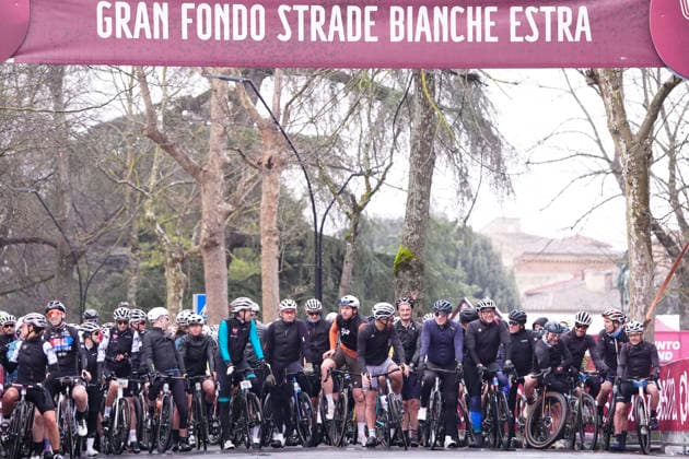 The Gran Fondo Strade Bianche (White Roads) a 203 km one day race from and to Siena - Tuscany,- Saturday March 8, 2025, Italy. - cycling  Copyright: xFabioxFerrari xLaPressex