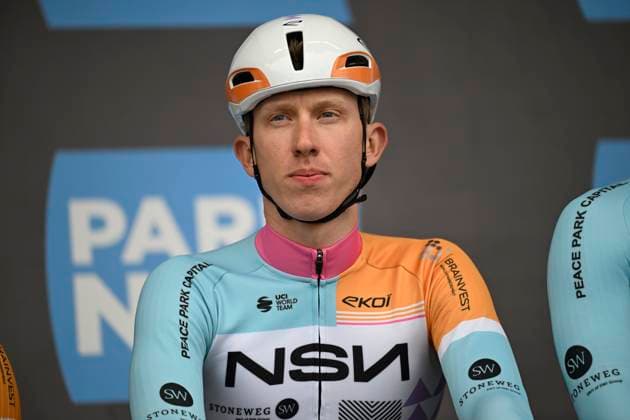 Paris Nice 2026 Stage 1 CARRIERES-SOUS-POISSY, FRANCE - MARCH 08 : Askey Lewis (GBR) of NSN Cycling Team during stage 1 of the 84th edition of Paris - Nice an UCI World Tour 2.UWT cycling road race stage for Men Elite of 171.2 km with start in Acheres and finish in Carrieres-sous-Poissy on March 8, 2026 in Carrieres-sous-Poissy, France, 08 03 2026 ( Motordriver Guy De Vuyst - Carrieres-sous-Poissy France  Copyright: xNicoxVereeckenx